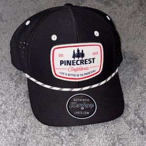 Zephyr Pinecrest California Black and White Trucker Hat